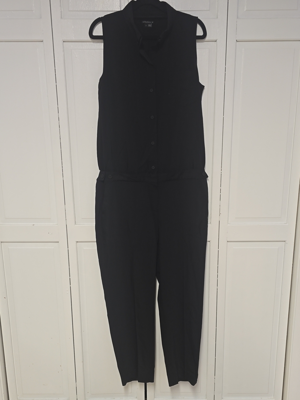 Theory YARIBY Button-Front Jumpsuit Size 8